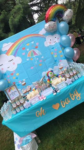 Rainbow Baby Gender Reveal Party | Gender Reveal Confetti Cannons