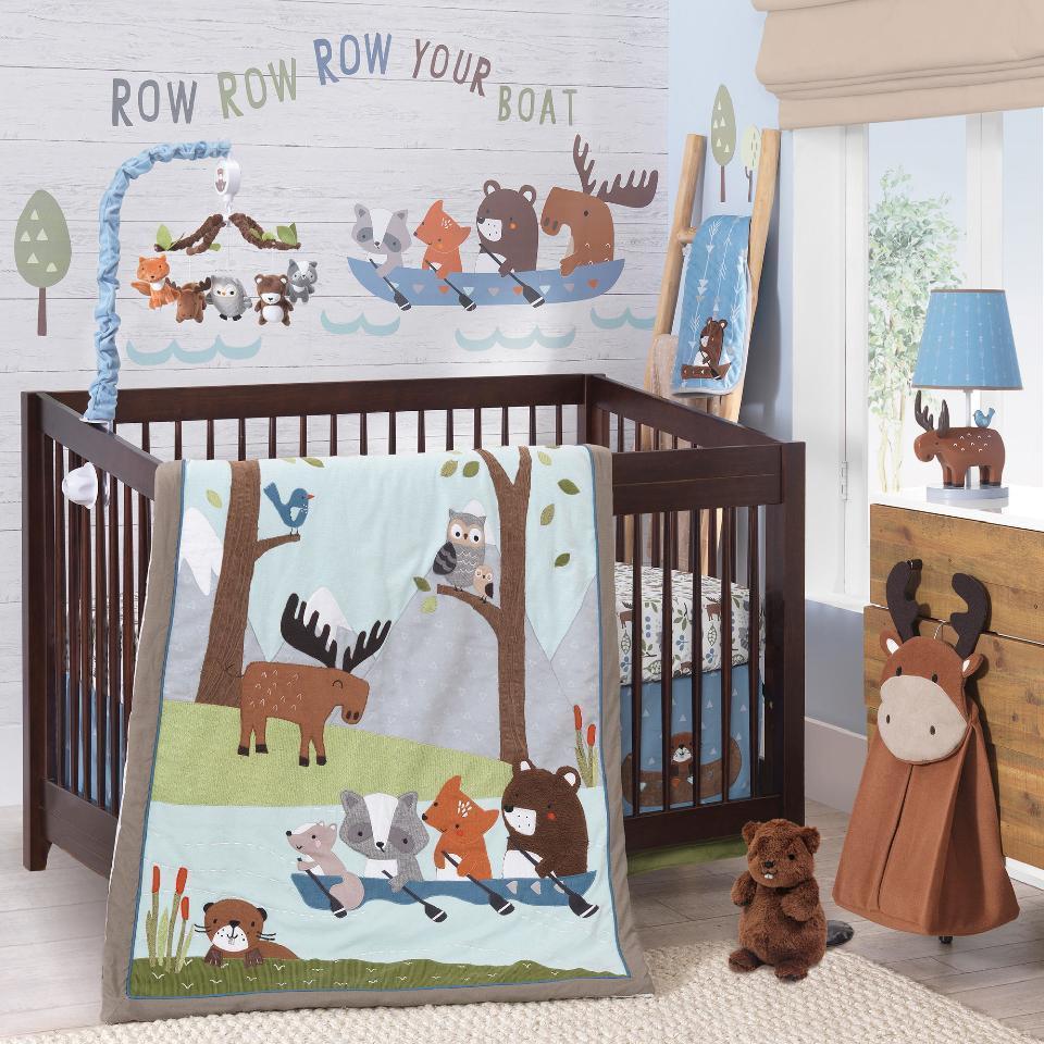 camping crib bedding