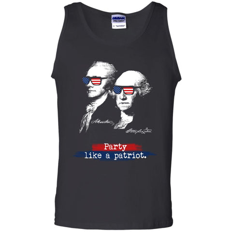 Alexander Hamilton, Washington Shirt Black / S G220 Gildan 100% Cotton Tank Top - Catsolo.com