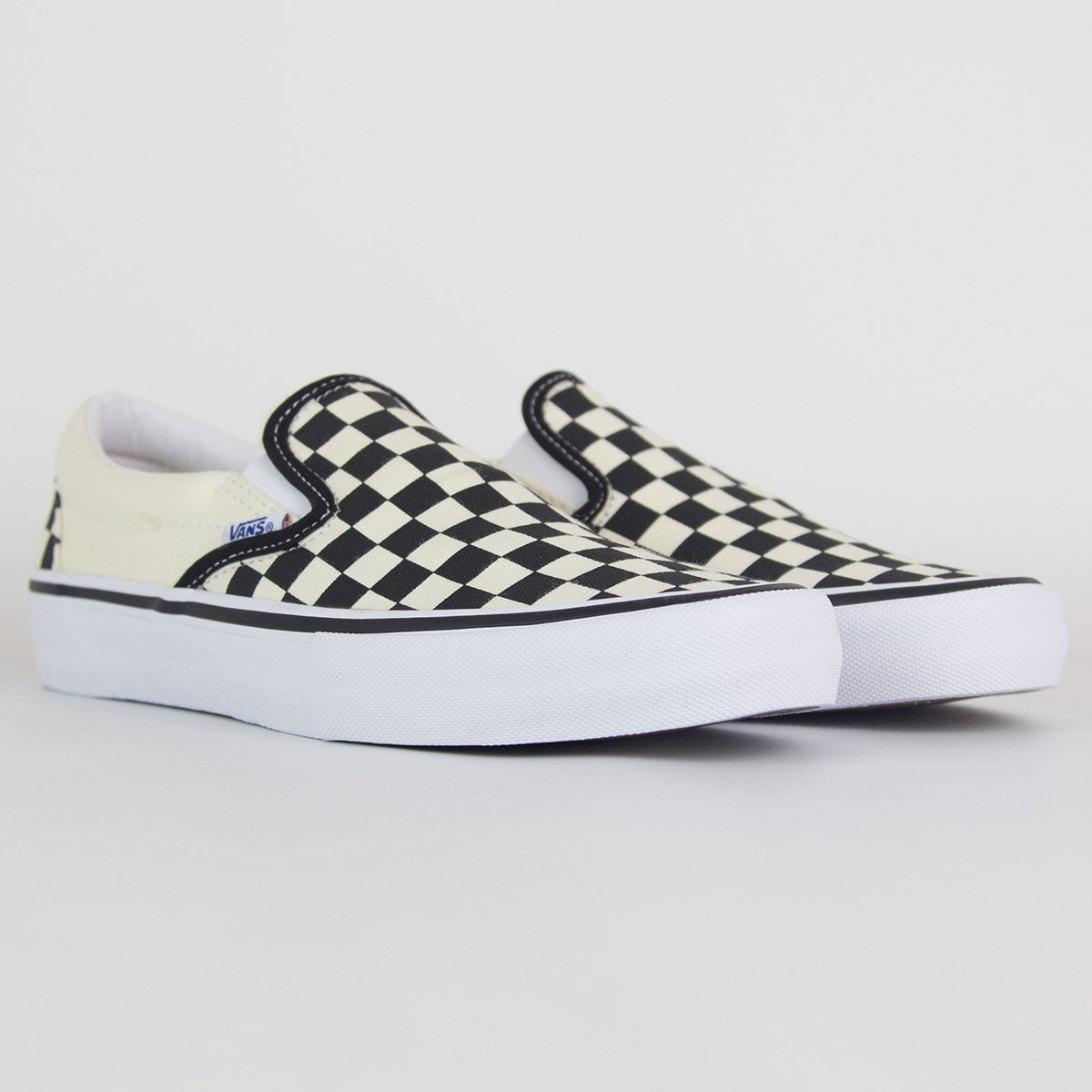 vans slip on pro checkerboard