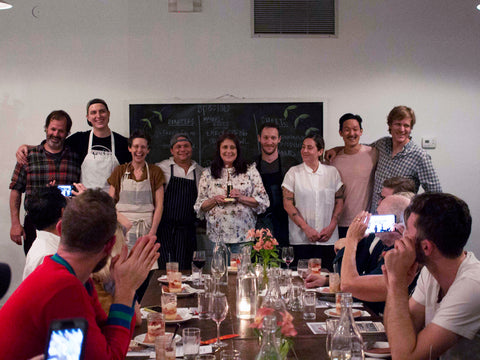 Chef Yong Shin and others celebrate Nancy Newsom on May 31st, 2019