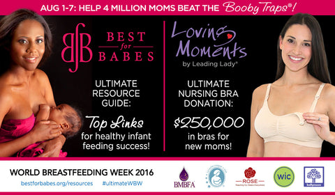 Leading Lady Donates $250,000 in Nursing Bras to Celebrate World Breastfeeding Week!