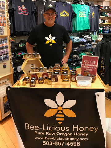 Jeff with honey