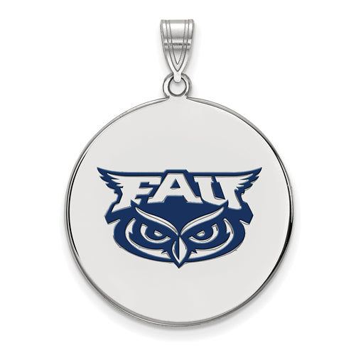 SS Florida Atlantic XL Enamel Disc Pendant
