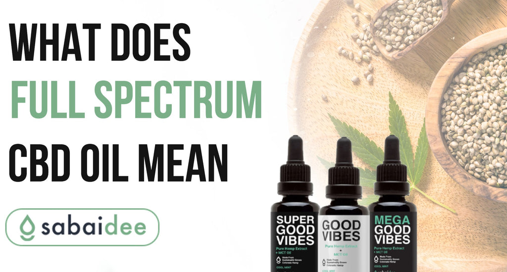 What Does Full Spectrum CBD Oil Mean