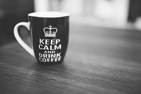 Keep Calm And Drink Coffee Mug On A Table