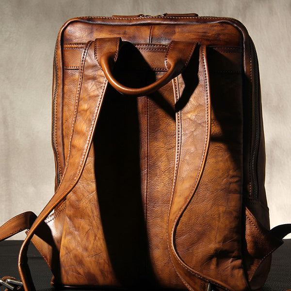 Handmade Leather Vintage Brown Mens 