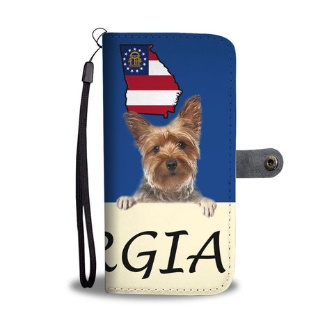 Yorkshire Terrier (Yorkie) Print Wallet Case-Free Shipping-GA State