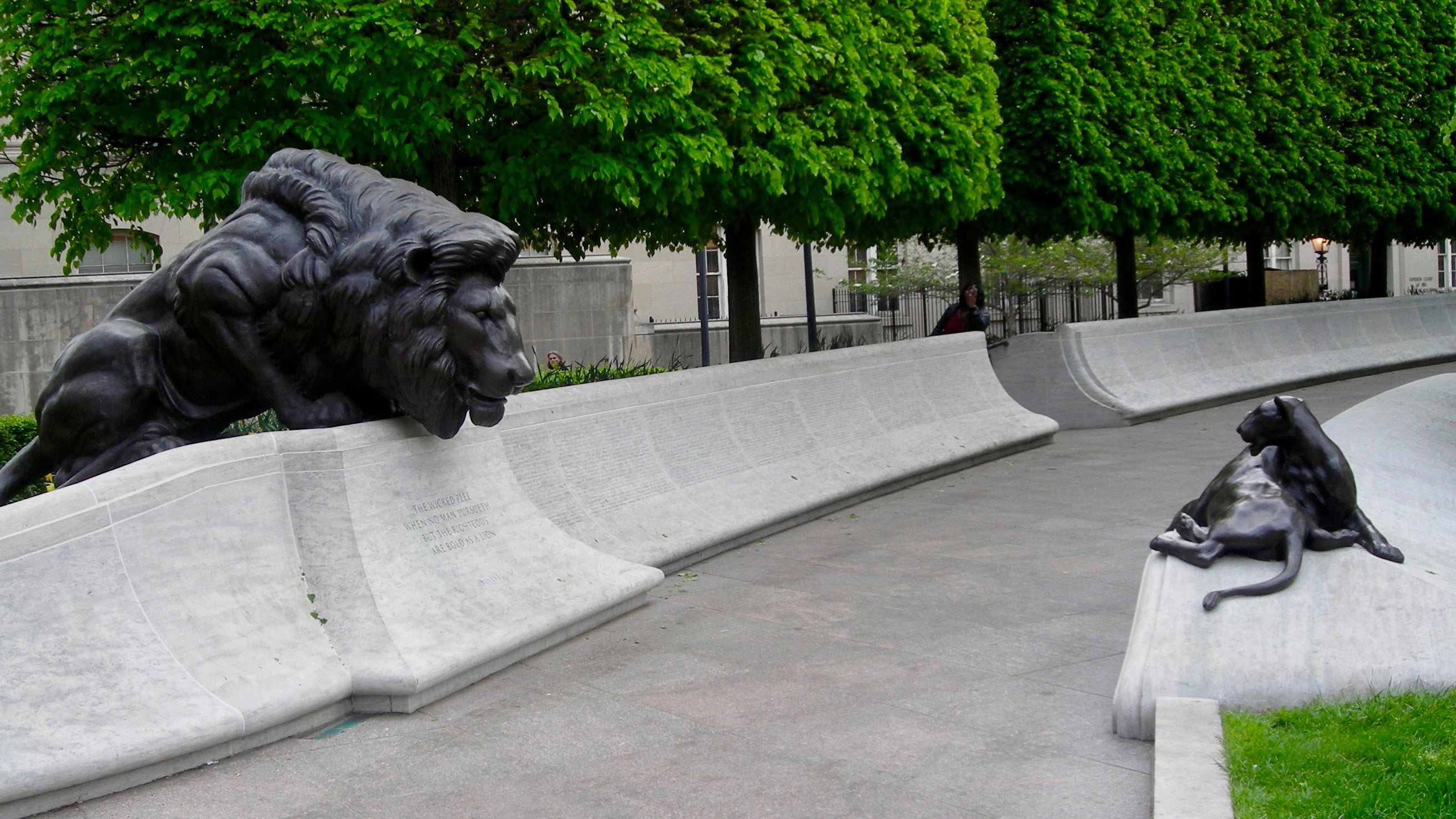 National Law Enforcement Officers Memorial lion pathway