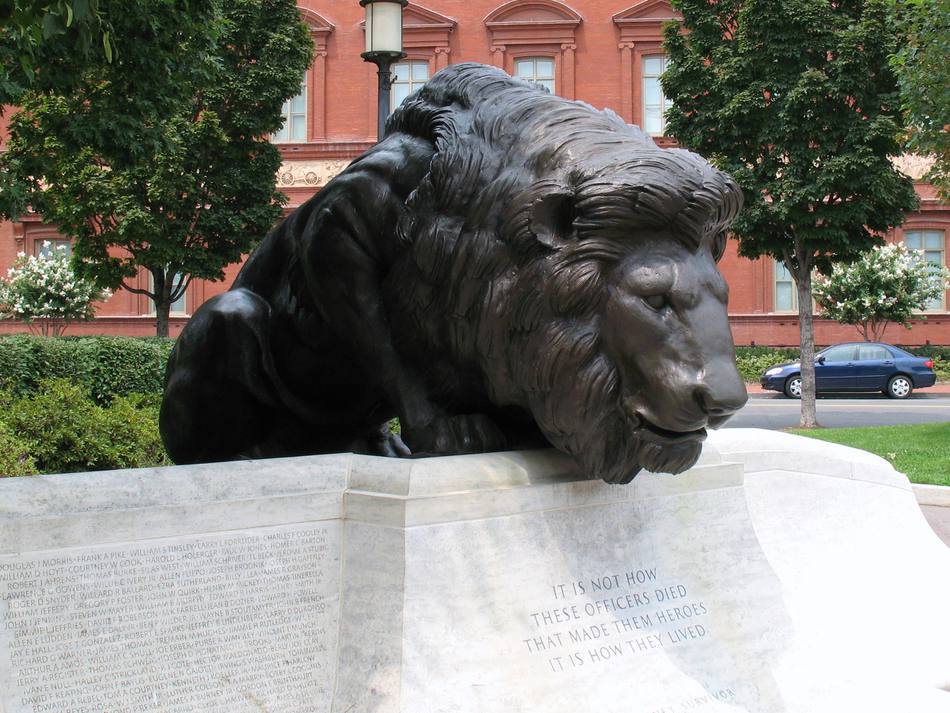National Law Enforcement Officers Memorial lion