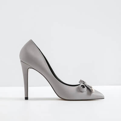 small grey heels