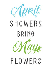 April Showers template