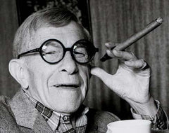 George Burns with round black glasses