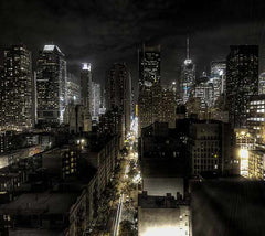 New York City night scene