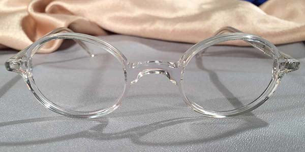 Peabody-Pierce Oval Clear Crystal Eye Frames
