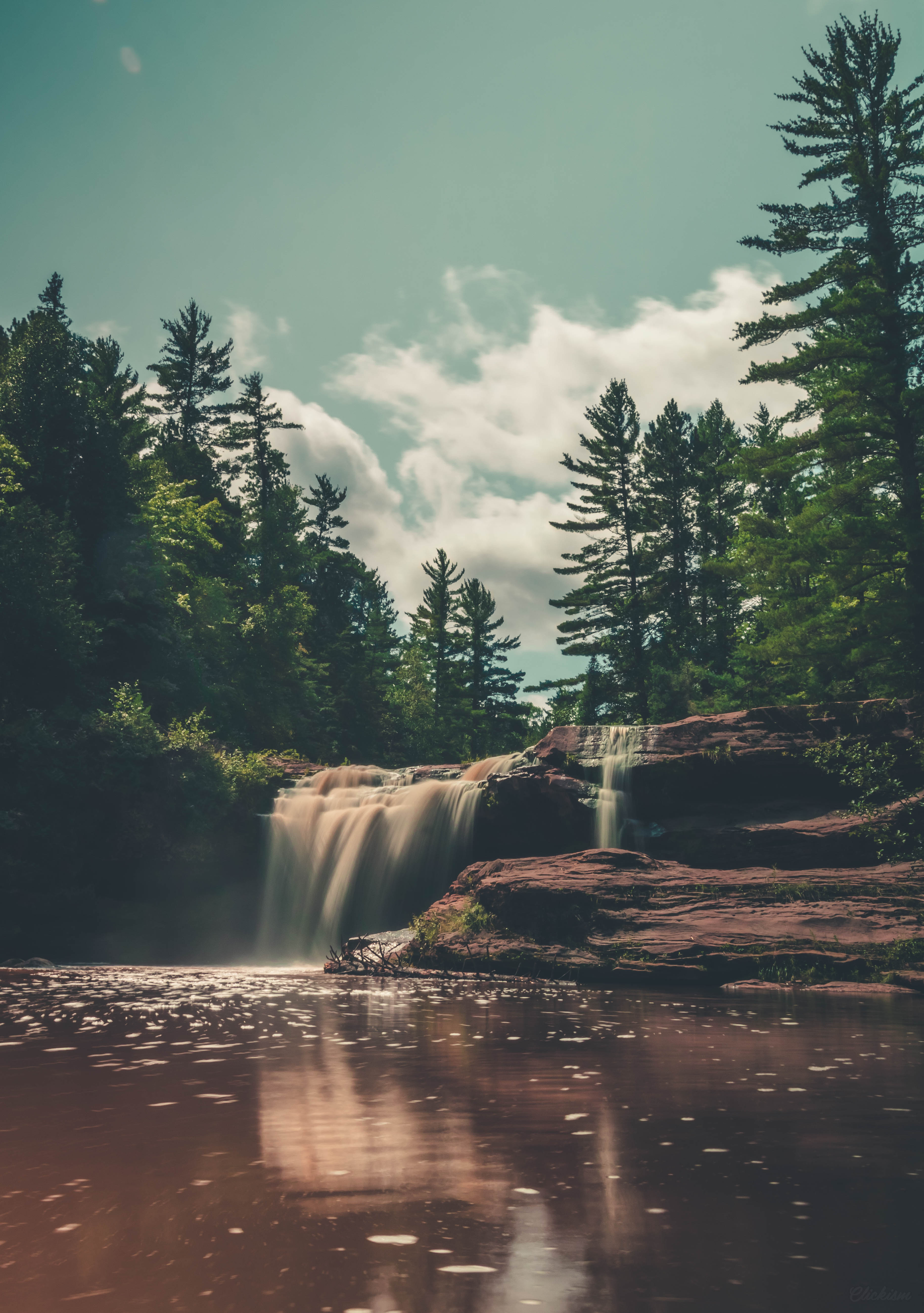 Bruce Crossing, O kun de kun falls, o-kun-de-kun, Michigan waterfall, waterfalls, upper peninsula, up