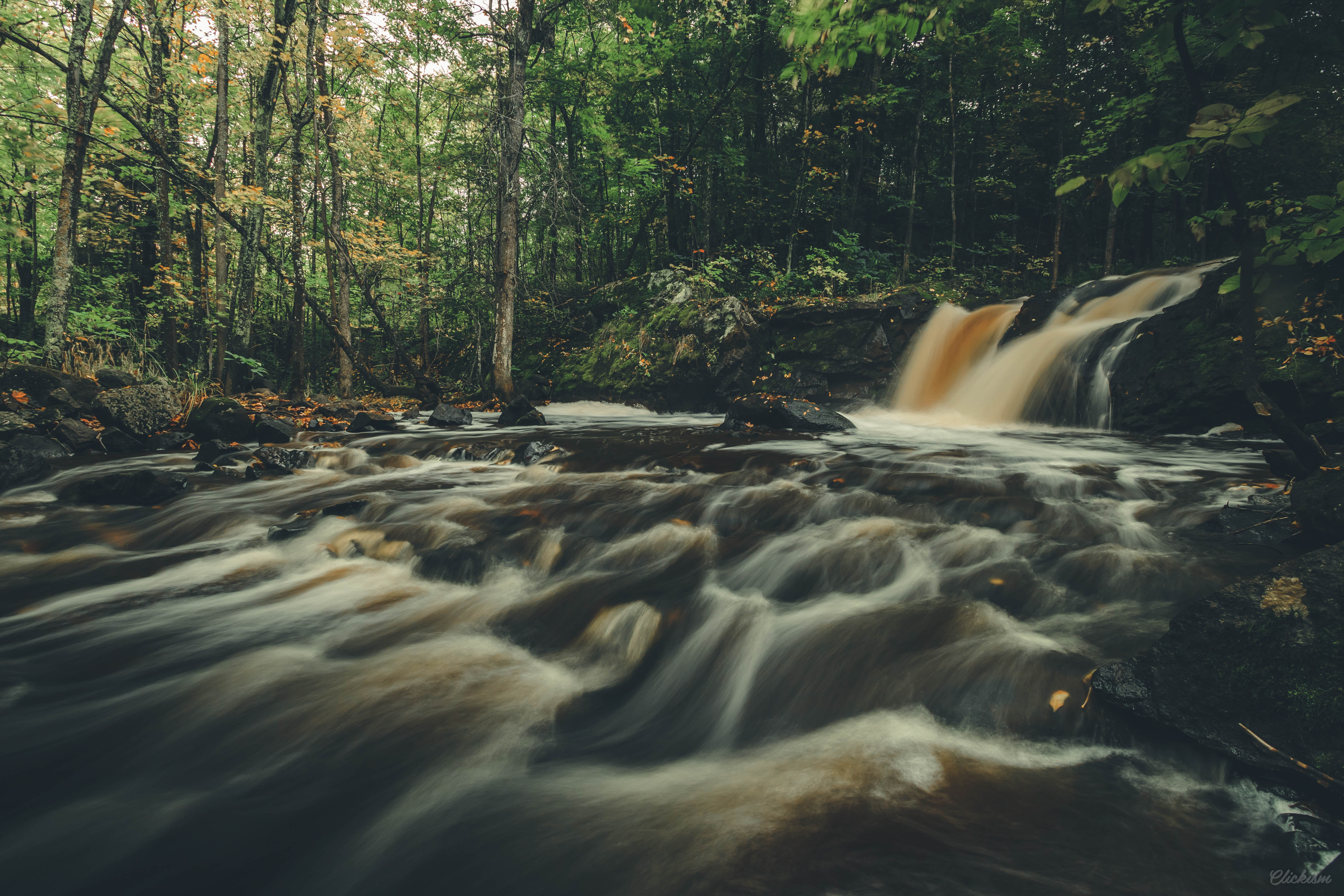 Root Beer falls, rootbeer falls, root beer river, wakefield, Michigan waterfall, waterfalls, upper peninsula, up