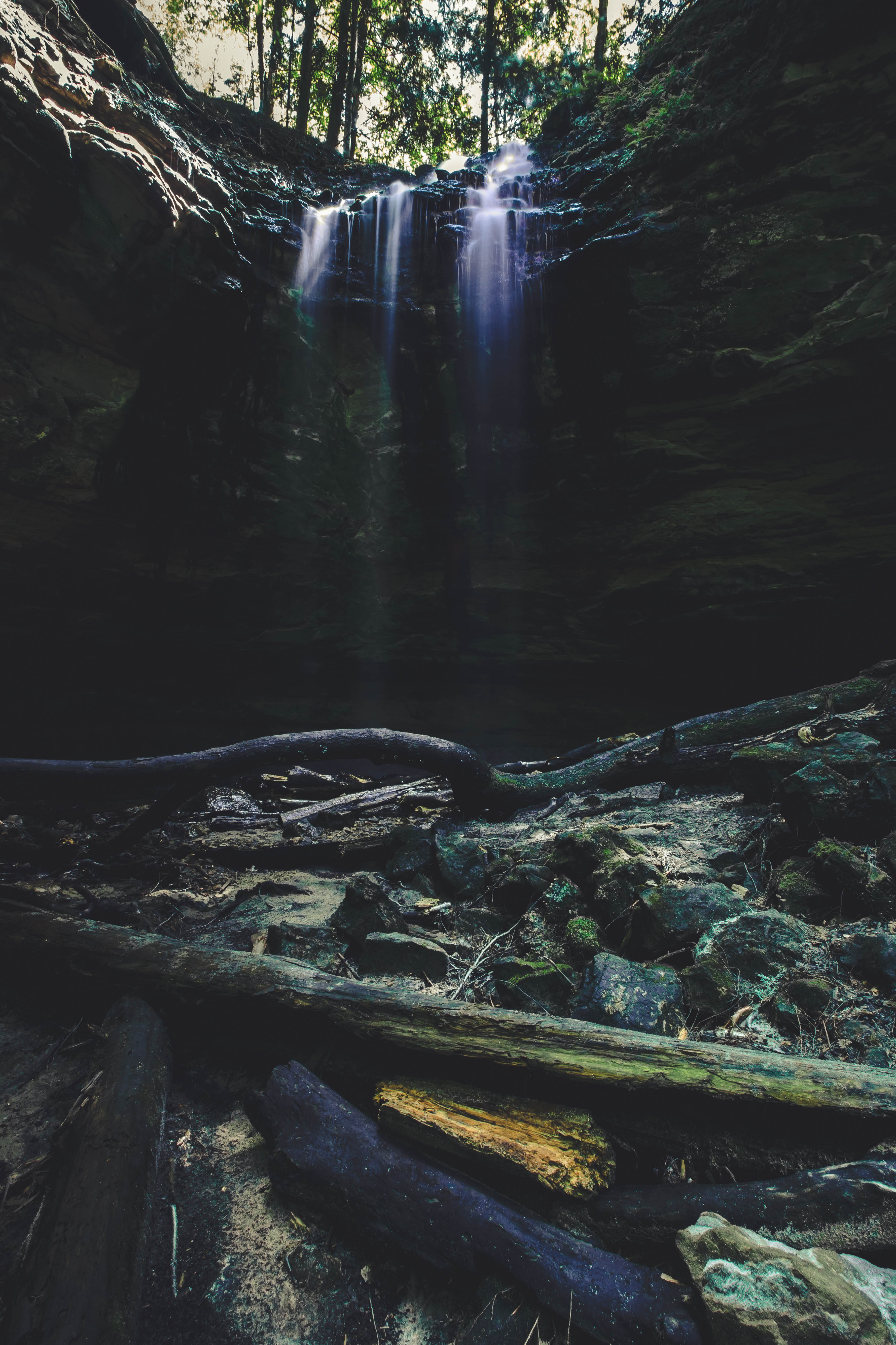 Twin falls, memorial falls, munising, Michigan waterfall, waterfalls, upper peninsula, up