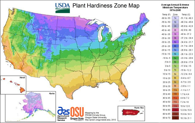 US Plan Hardiness Zones