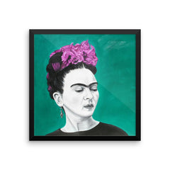 Frida - Sola. Frida Kahlo painting design is available in t-sirts, mugs, hoodies, totes, prints, socks, and cell phone cases.