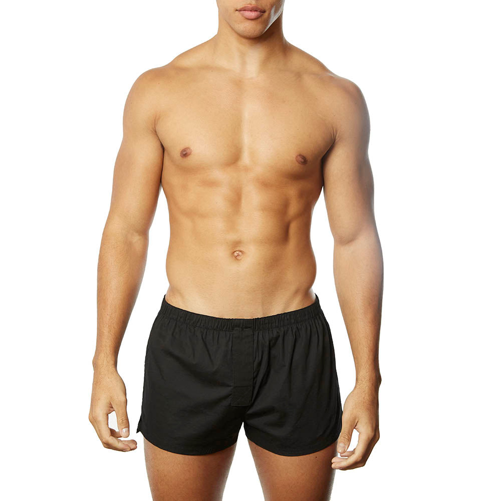 Londen Sluimeren Extreem Men's boxer shorts black | Underwear & Beachwear | YUASA – YUASA Menswear