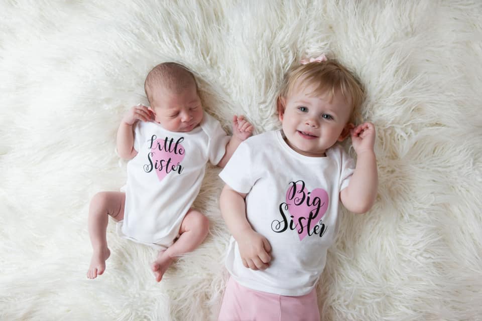 matching shirts for baby and sister