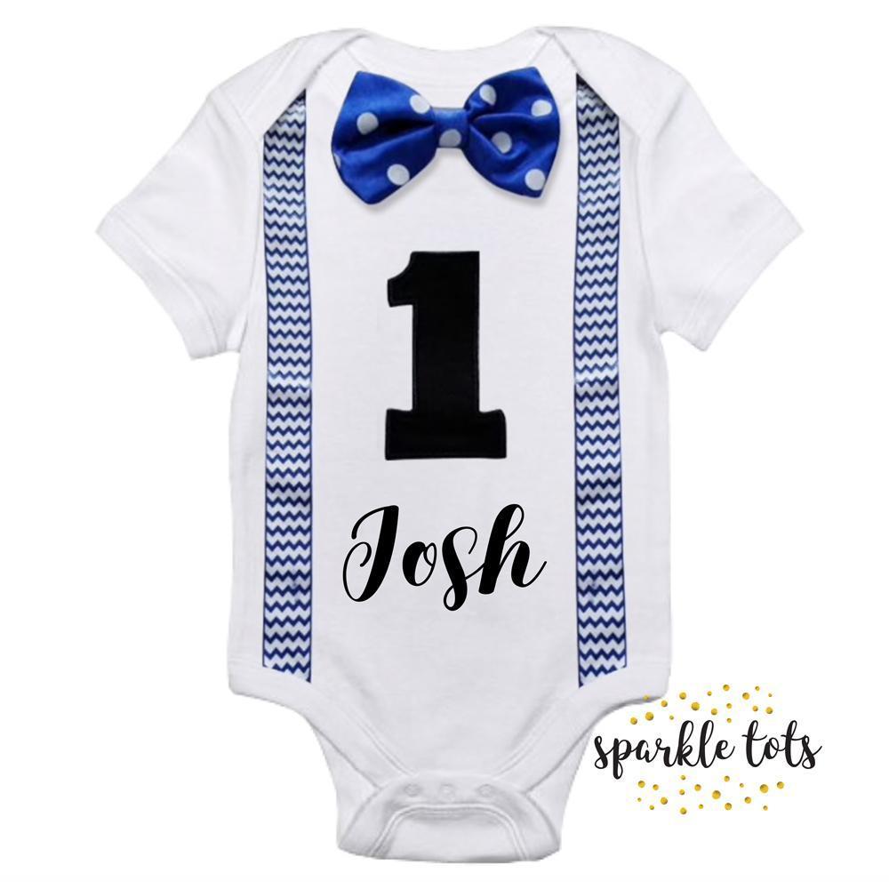 personalised 1st birthday outfit boy