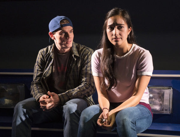 Krystina Alabado and Jay Armstrong Johnson in The Mad Ones, Off-Bway 2017