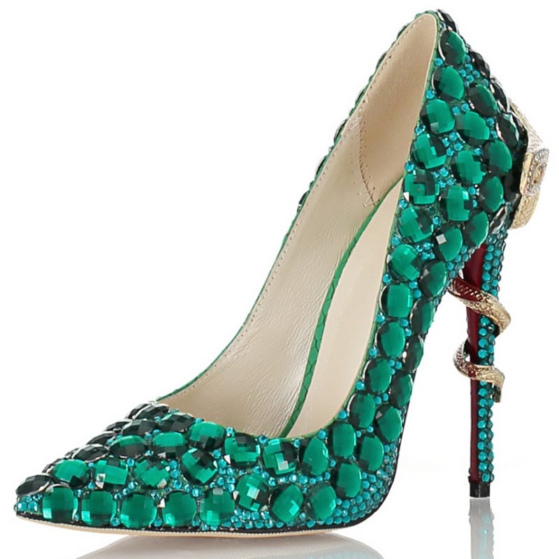 green diamond heels