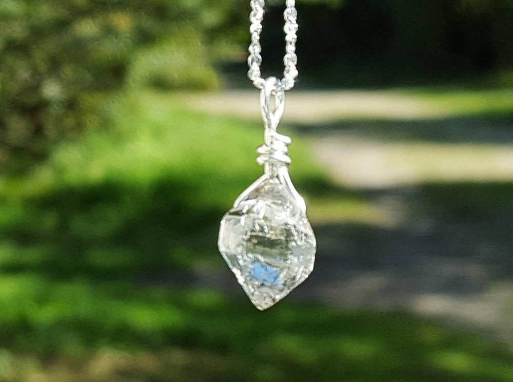 diamond crystal pendant