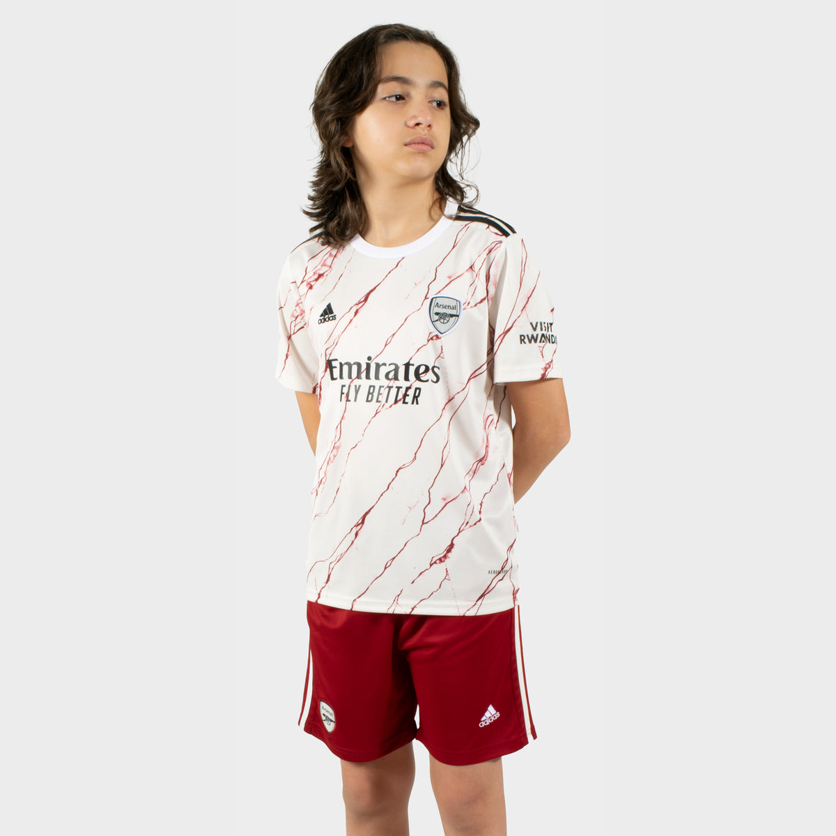 arsenal junior away shorts