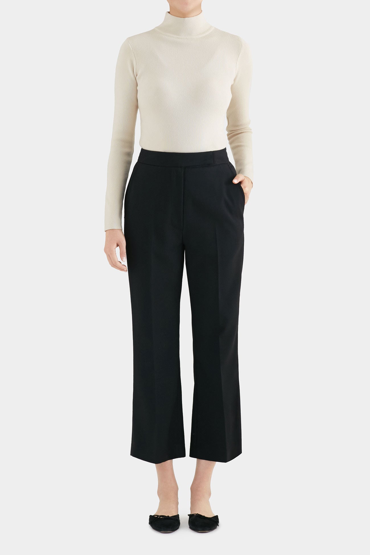BLACK BONIE TIDY FLARE PANTS
