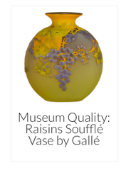 Raisins Soufflé Vase by Gallé