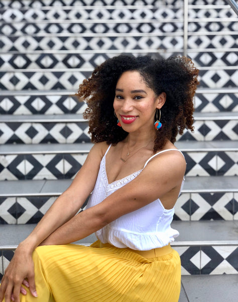 Spot Loc8r Austin Headshots - Target Stairs (Model: Nikki Johnson)