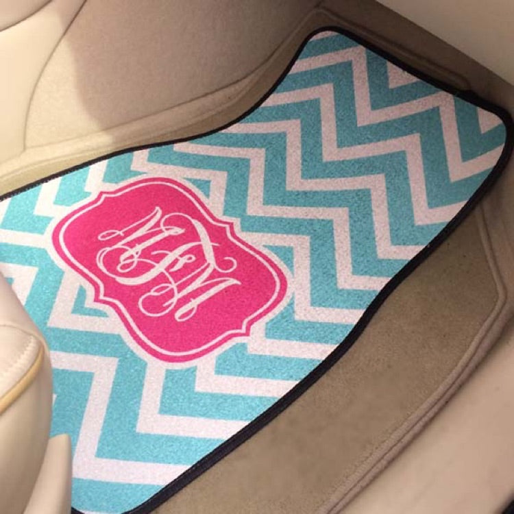 Monogram Front Seat Car Mat Mad For Monograms