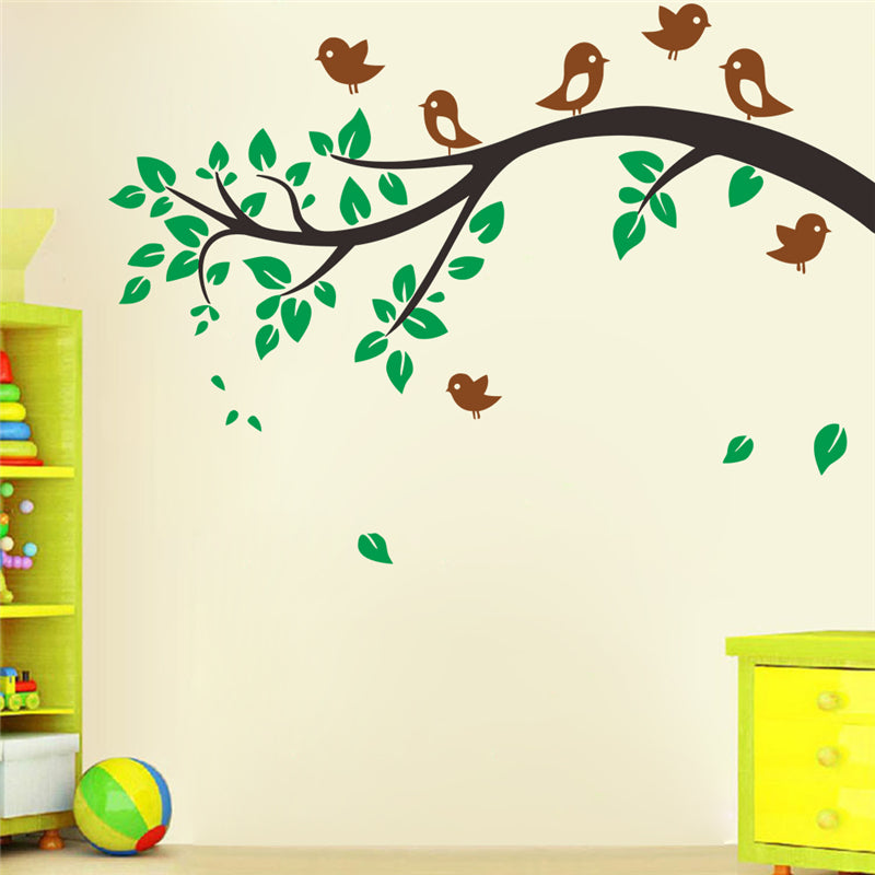 Birds Tree Animals Wall Art Decals For Living Room Bedroom Home Decora Decalsart Com