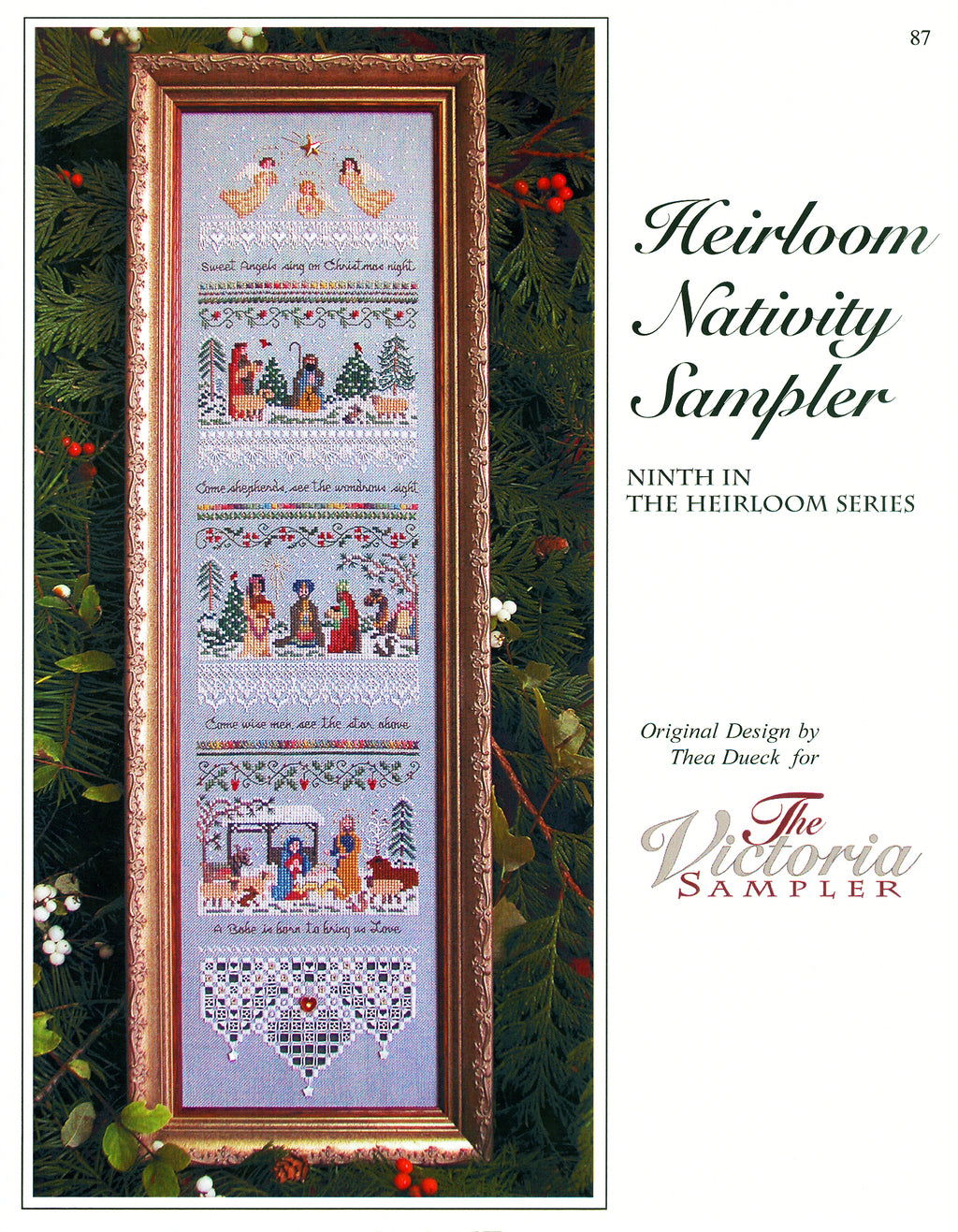 NEW Cross Stitch Pattern Nativity Sampler 