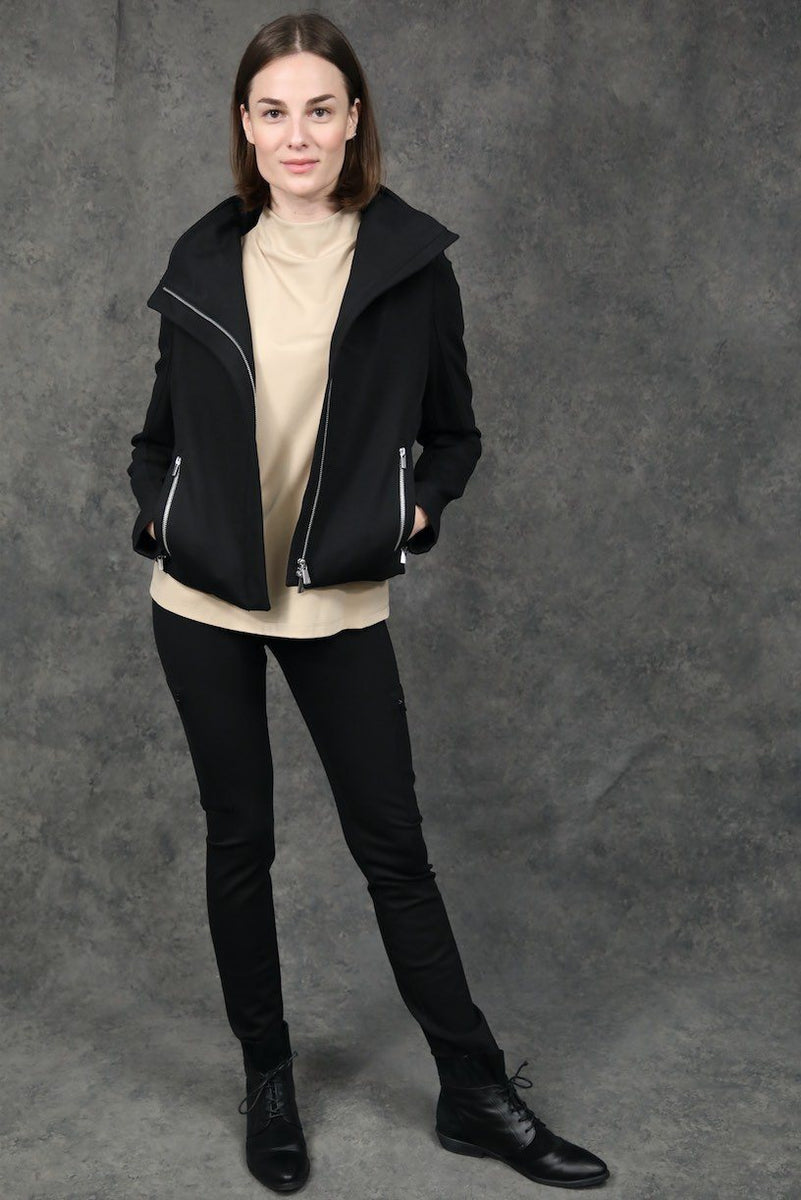 High Collar Short Jacket by The Eight Senses