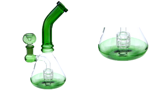 Get 8 Inch Themed bong with barrel percolator