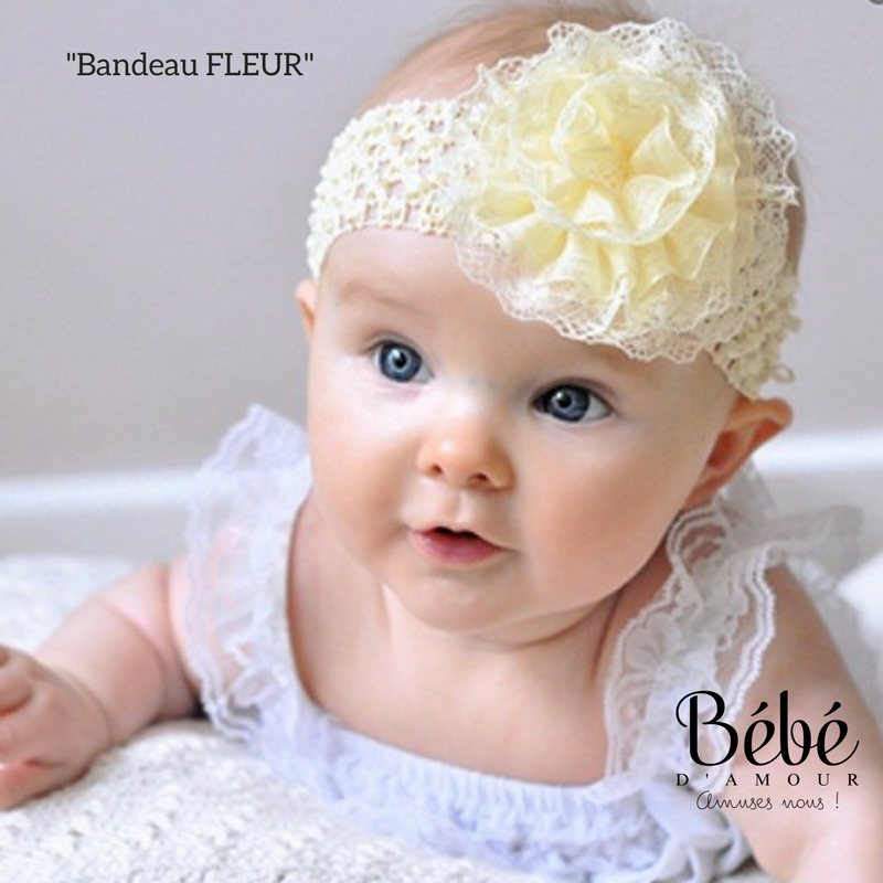 bandeau fleurs bebe