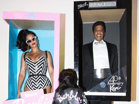 Beyoncé and Jay Z as Black Barbie and Ken