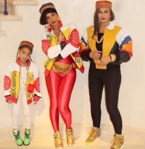 Beyoncé, Tina and Blue Ivy as Salt-N-Pepa