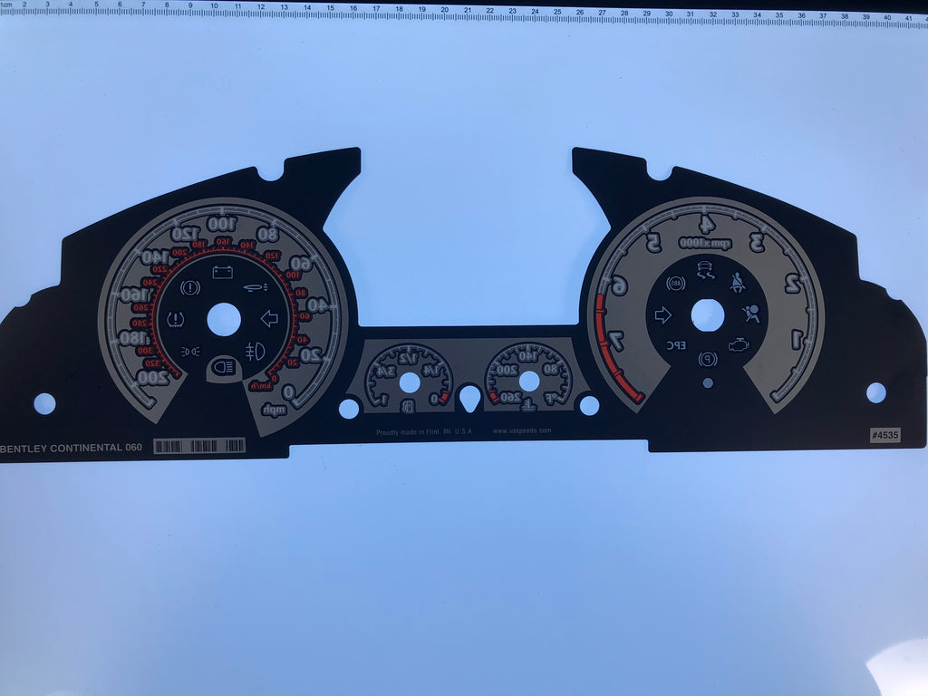 06 Bentley Continental Speedometer Conversion Face Usspeedoconversions Com