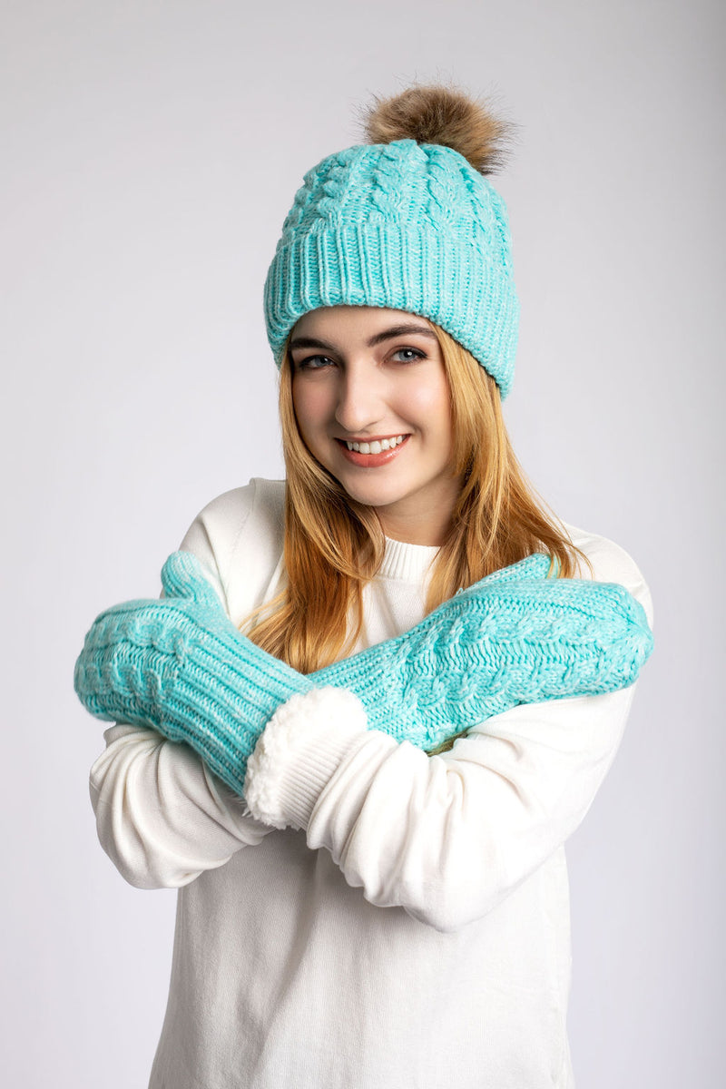 Just Cozy Cyan - Cozy Lined Hat. 1