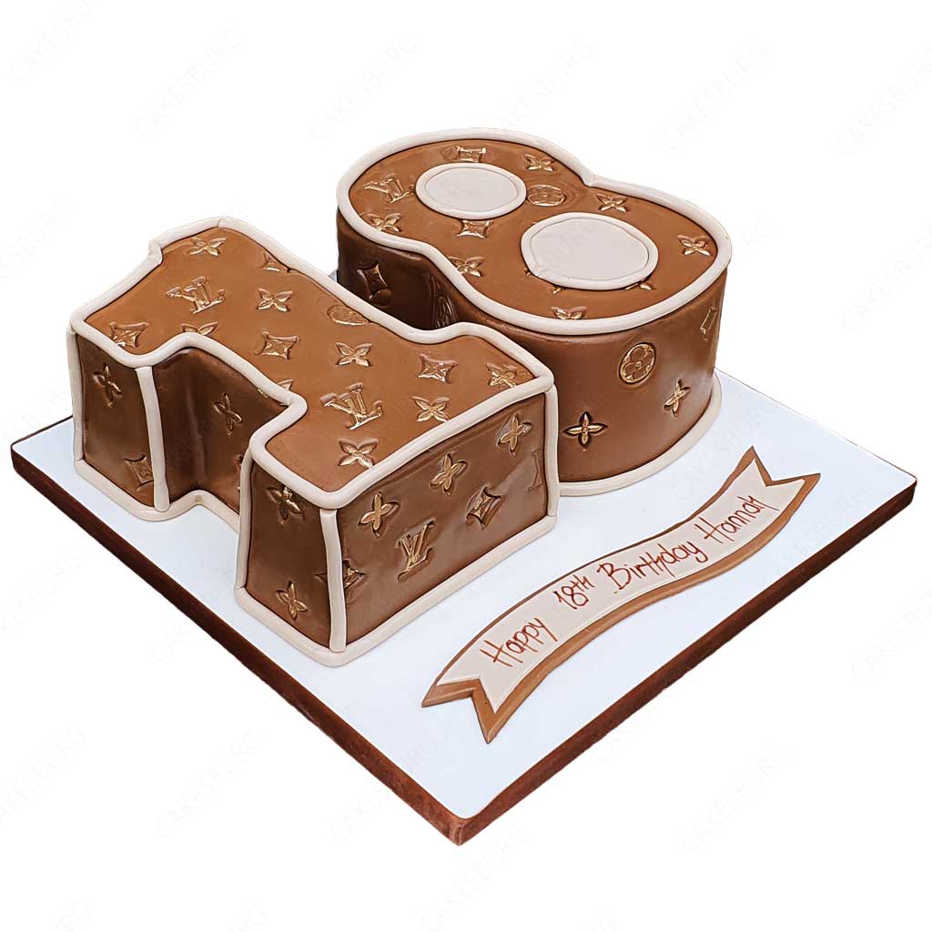 Louis Vuitton Number Age Cake – CAKESBURG Online Premium Cake Shop