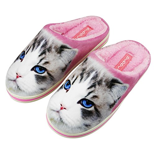 cat print slippers