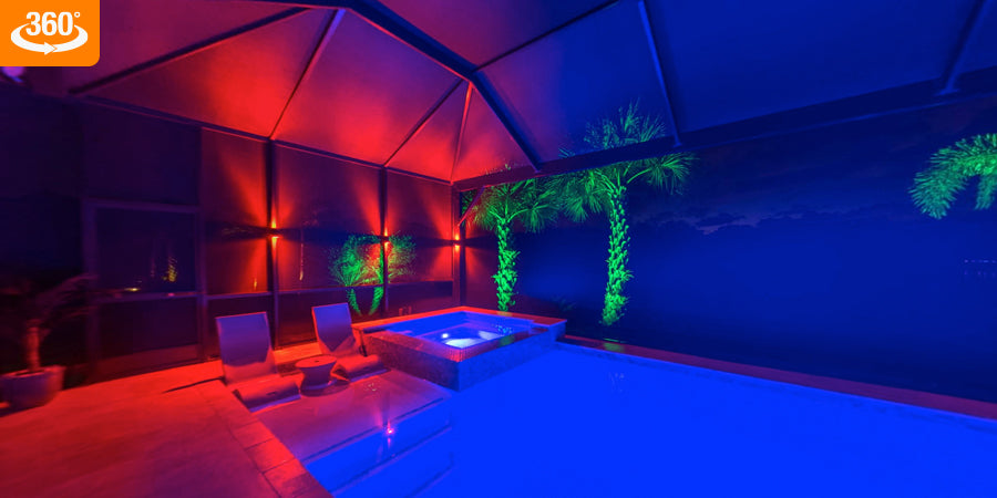 Pool Lanai with Hot Tub 360° Gallery