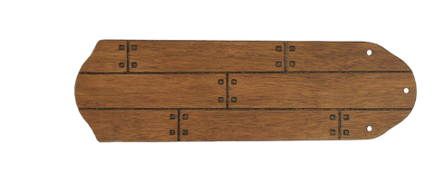 Natural cherry plank ceiling fan blade
