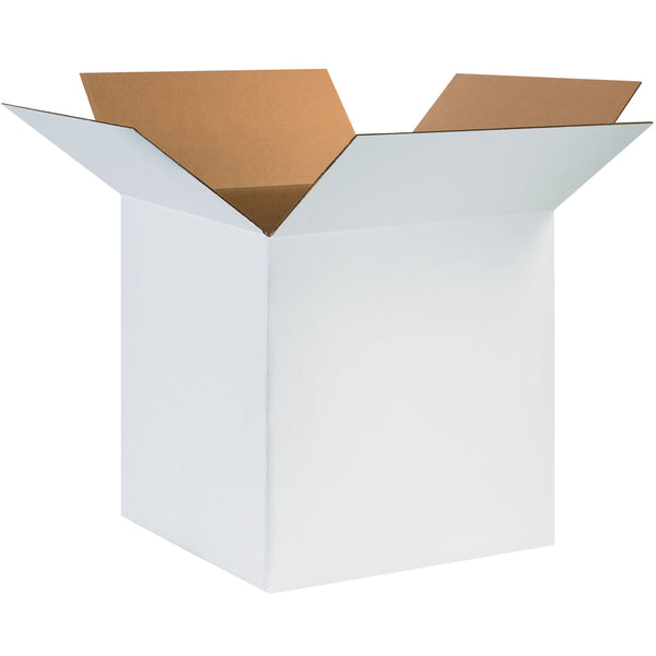 24 x 24 x 24 White Corrugated Boxes - PackagingSupplies.com