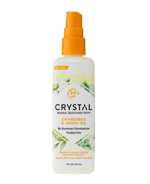 Crystal Deodorant | Chamomile Green Tea | Spray | Deodorant Crystal |Mineral Salt Deodorant | Salt Deodorant | CRYSTAL™ Essence Body Spray - Chamomile Green Tea – CRYSTAL™ Deodorant